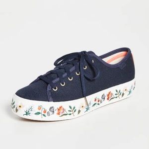 Keds x Rifle Paper Co. Triple Kick Strawberry Fields Sneakers